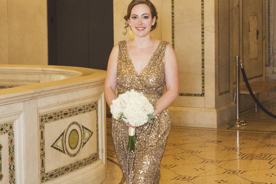 Gold gown