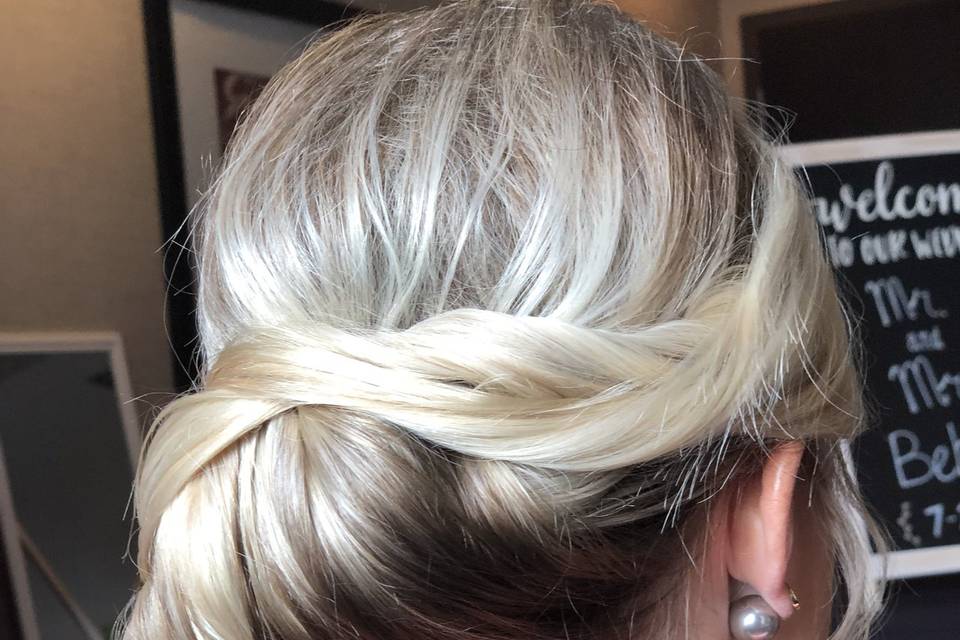 Twisted hair updo