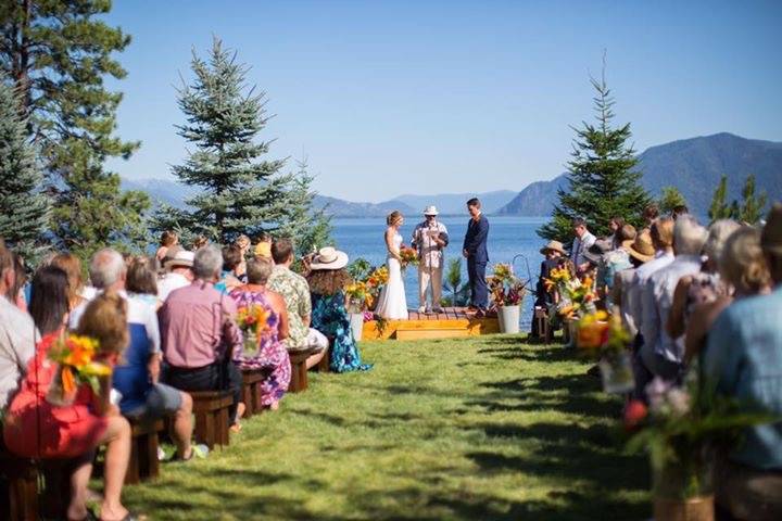 Gorgeous waterfront wedding