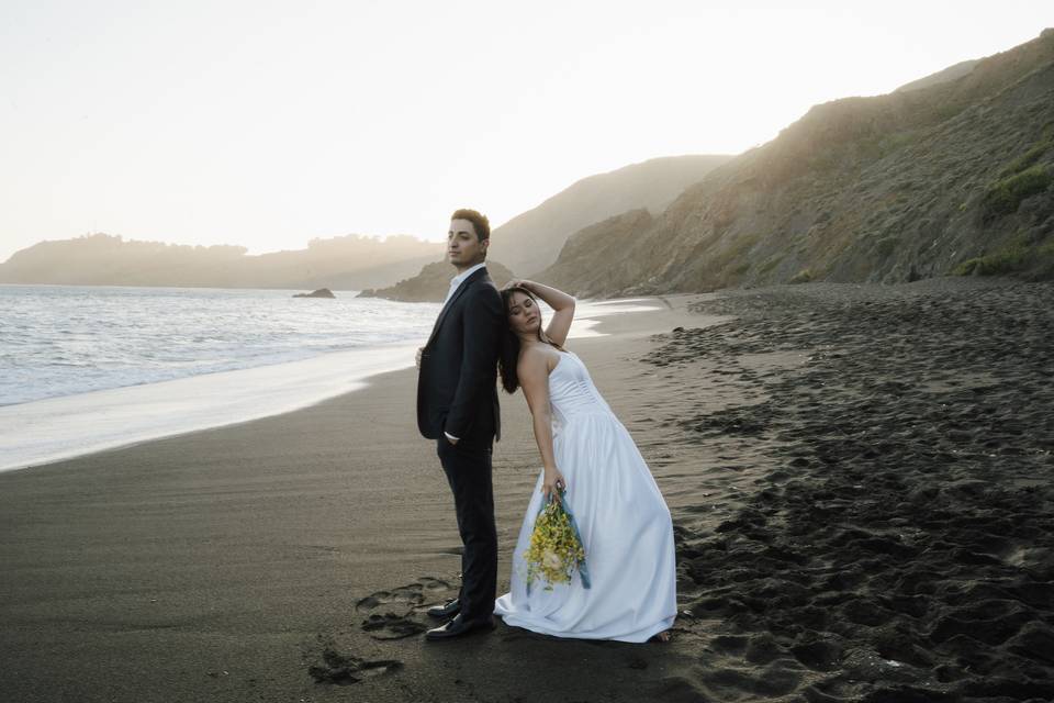 Black Sands Beach Elopement