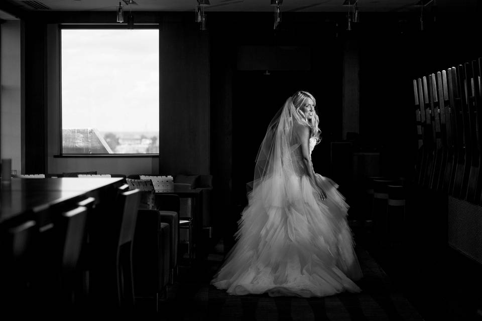 Bridal Portrait at the Top of the East