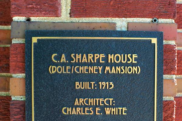 Cheney mansion sign