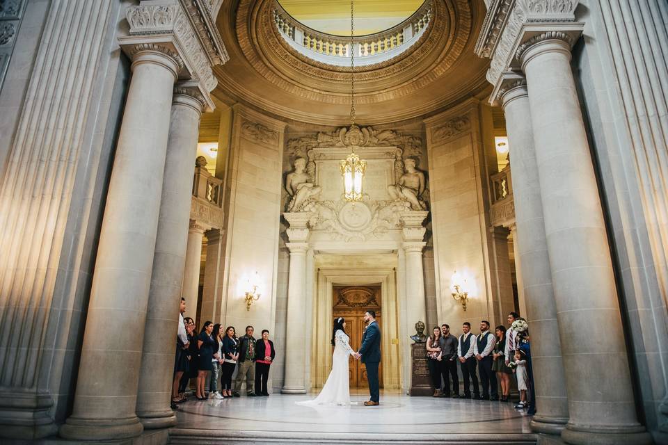 Sf city hall wedding