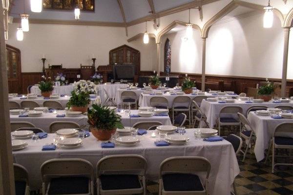 Our chapel is also a great place for a dinner or champagne reception.
