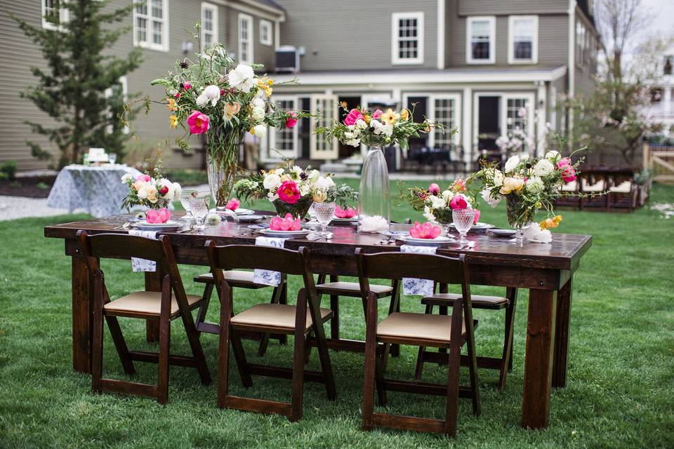 Long table set up