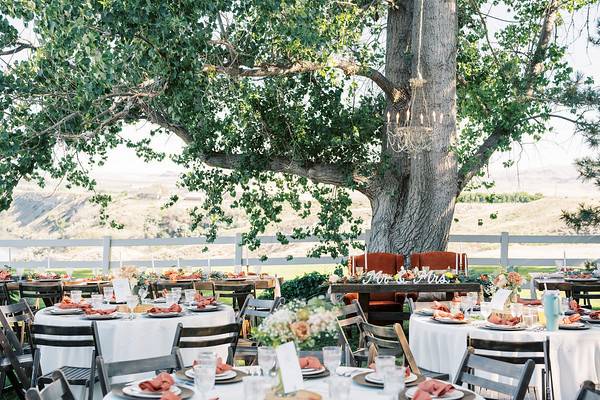 Sweetheart table on Lawn