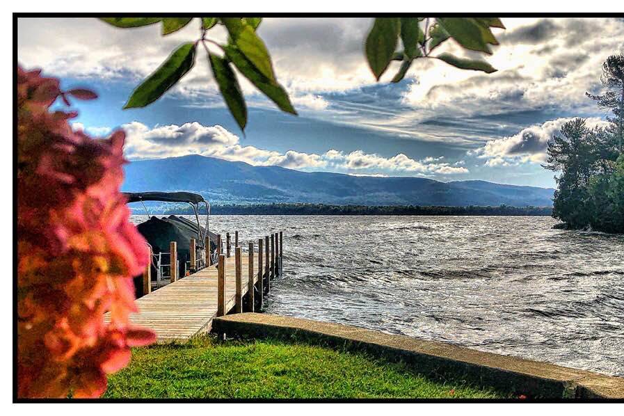 A wooden dock