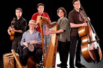 Nicolas Carter with world music ensemble