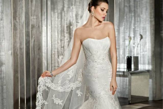 Bridal gown rental grey Online Poster A2 Template - VistaCreate