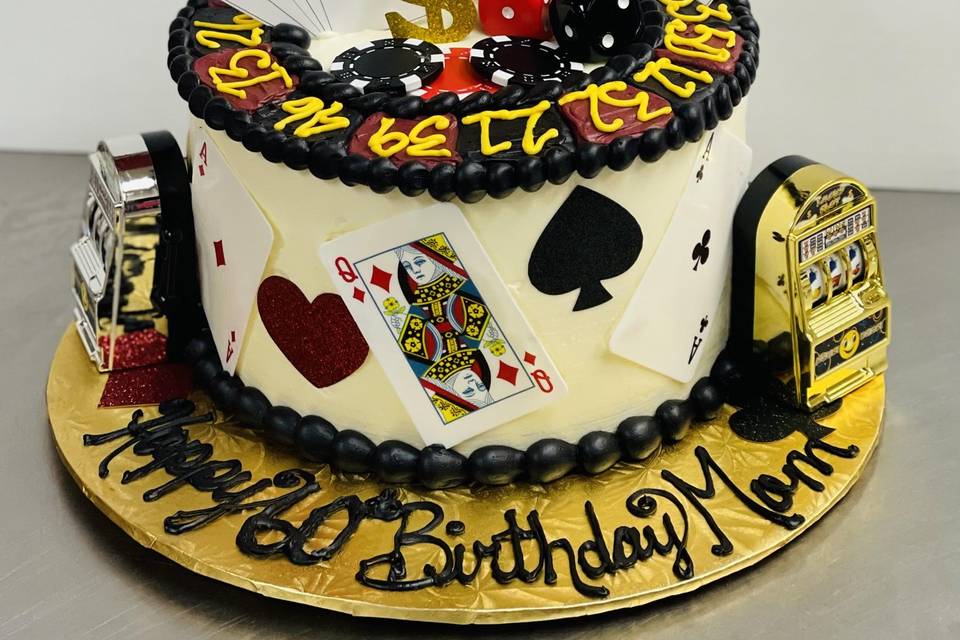 Casino Cake Wedding or Birthda