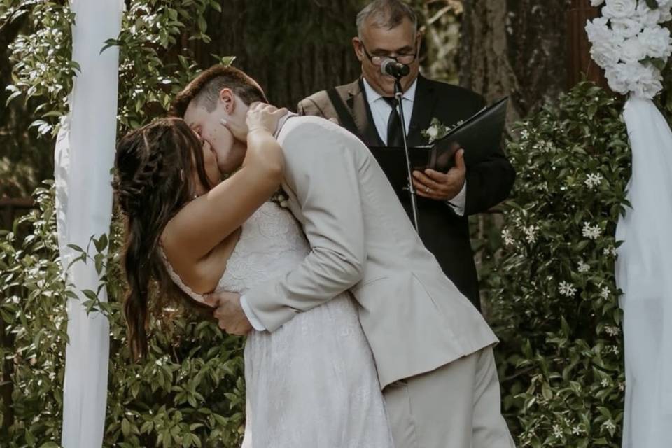 Braided half up bridal style