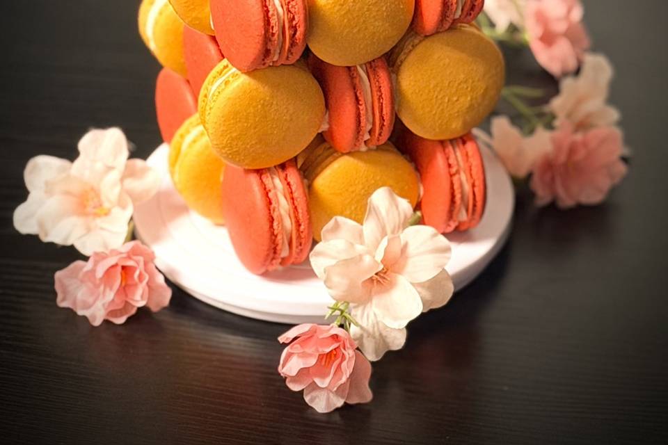 Macaron Cube Cake