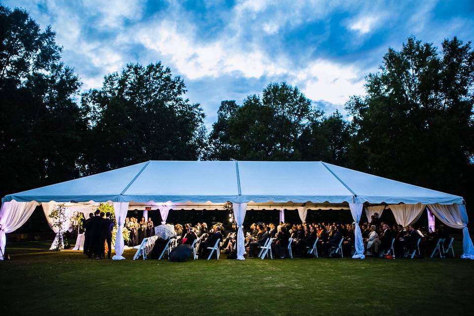 Tented outdoor Ceremony