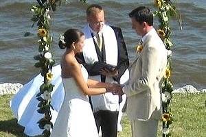 A ceremony by the lake