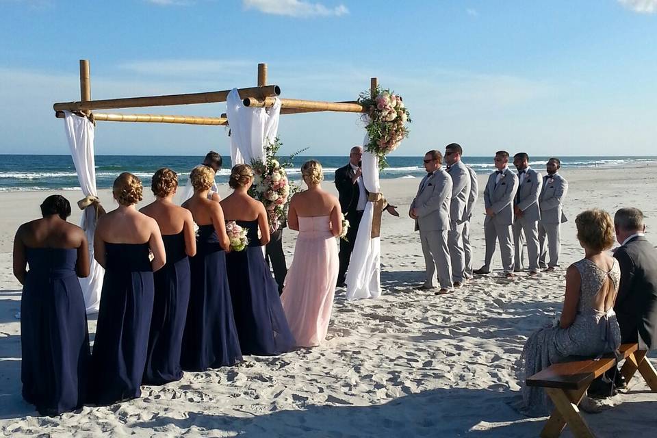 A wedding by the beach