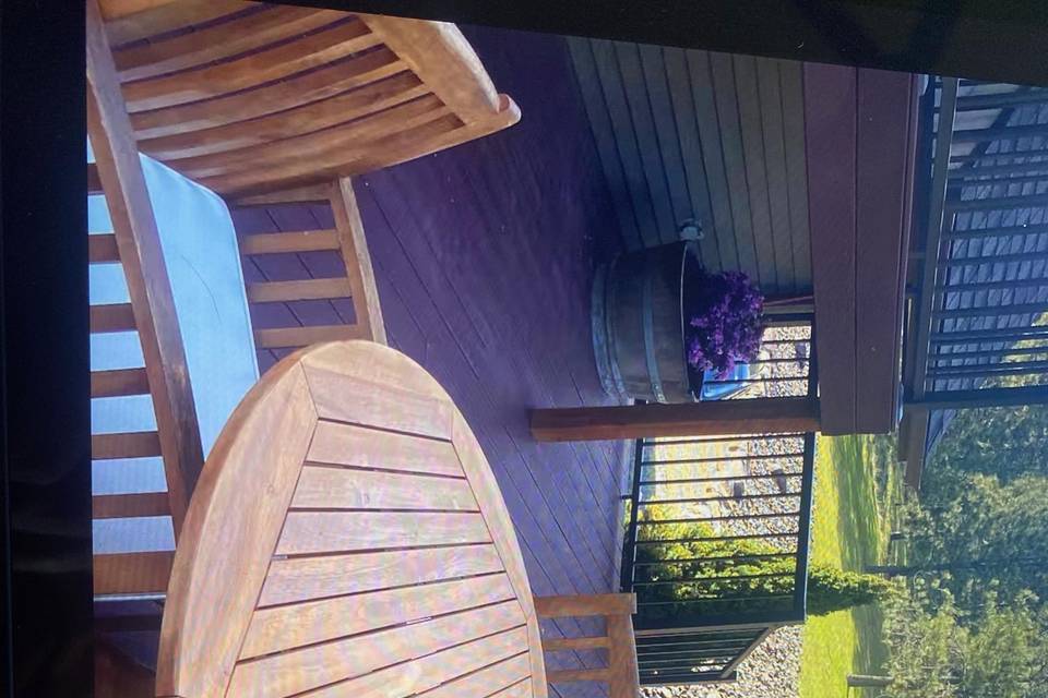 Back Deck Airbnb