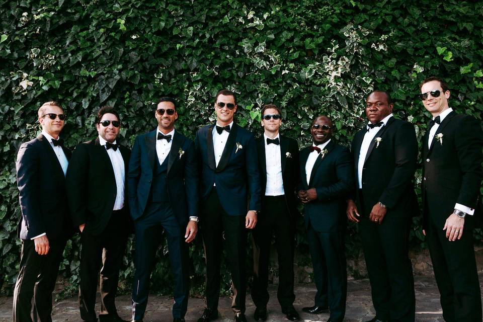 The groomsmen. Tuscany, Italy