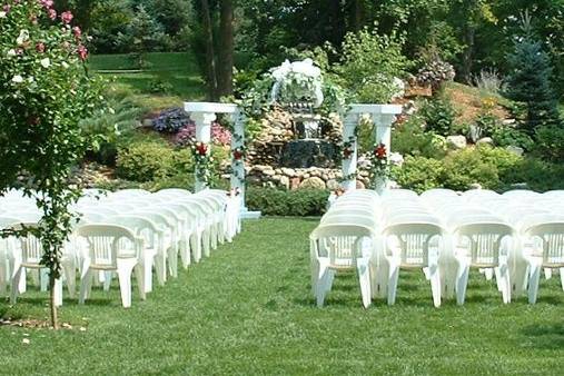 The garden wedding