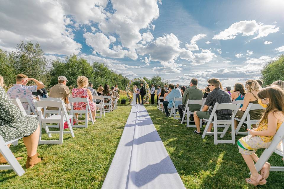 Wedding ceremony summer