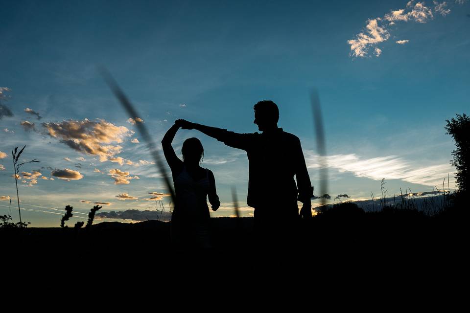 Wedding sunset