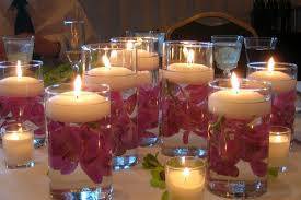Candle table centerpieces