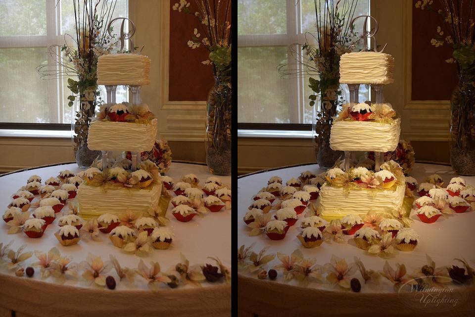 Cake Pinspot Lighting