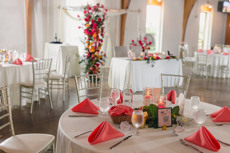 Colorful and elegant set up