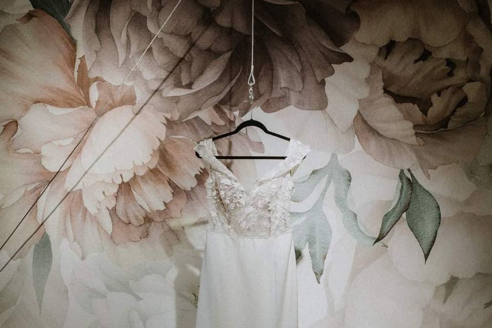 Bridal Suite Dress Backdrop