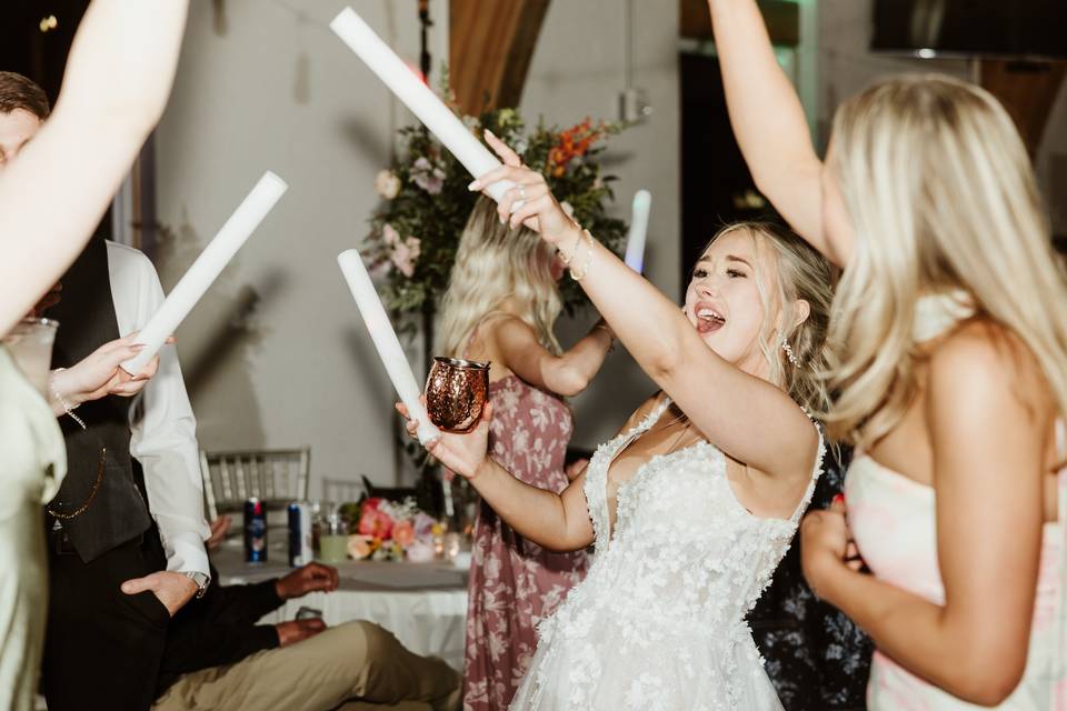 The Bride gettin down!
