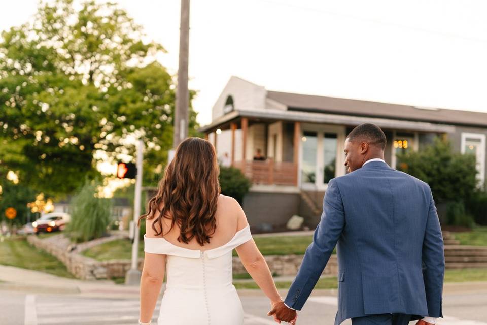 Taking a stroll as Mr & Mrs