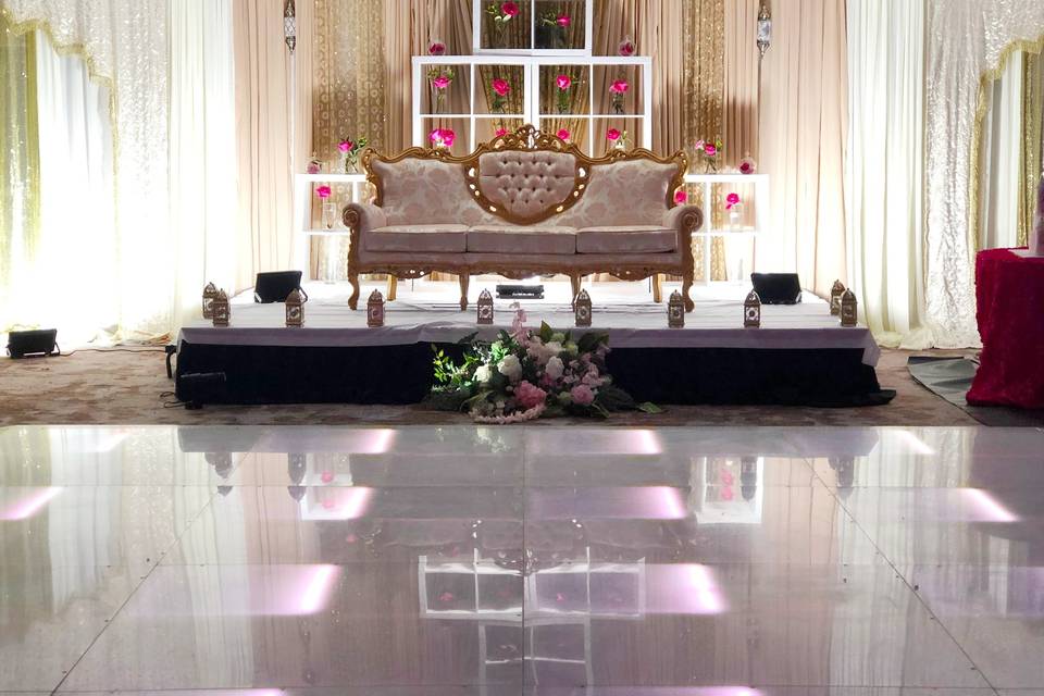 Stage Decor with LED flooring