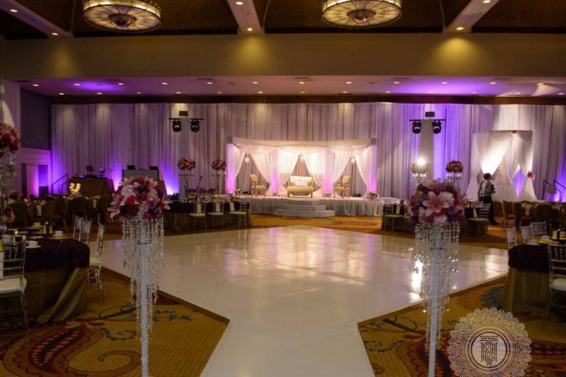 The wedding dance floor