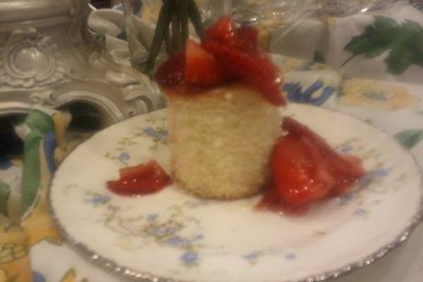 individual Strawberry Short Cake with Devonshire Cream