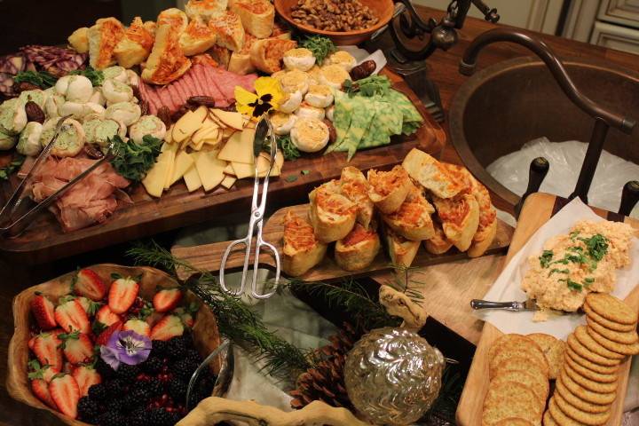 Buffet table