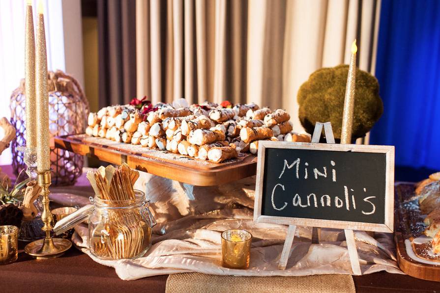 Buffet table