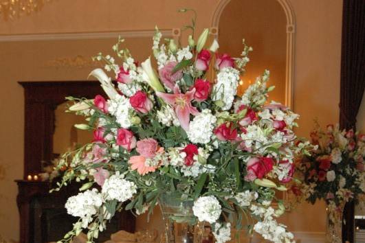 Bright flower centerpiece