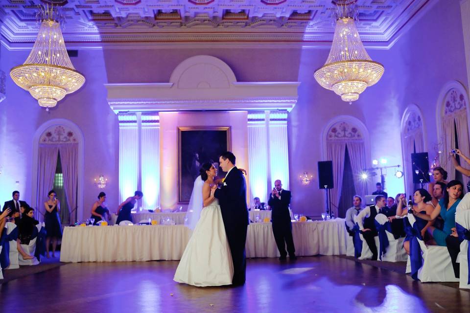 Couple first dance