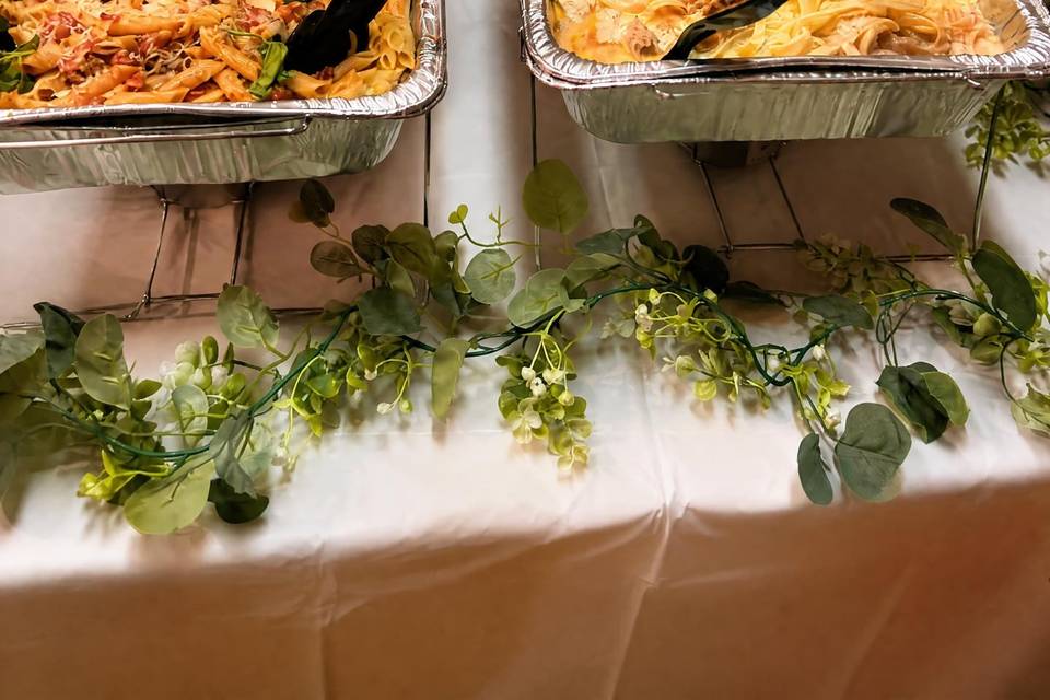 Pasta Options available