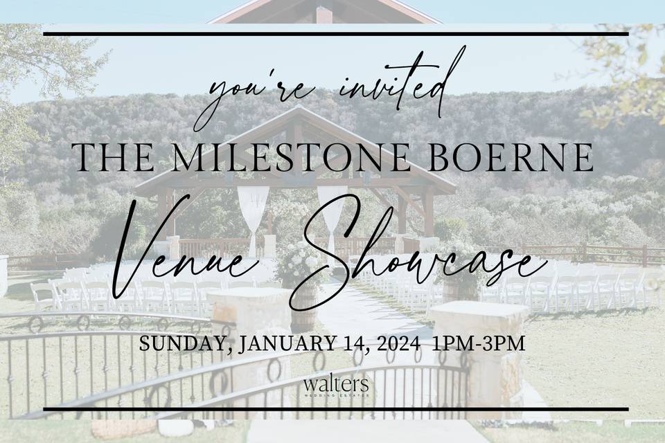 The Milestone | Boerne by Walters Wedding Estates