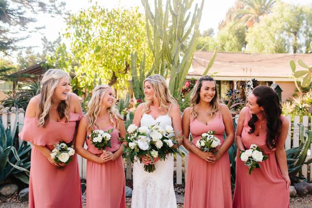 Bride and bridesmaids