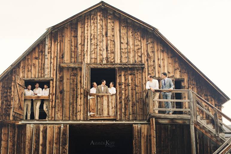 Groom with groomsmen