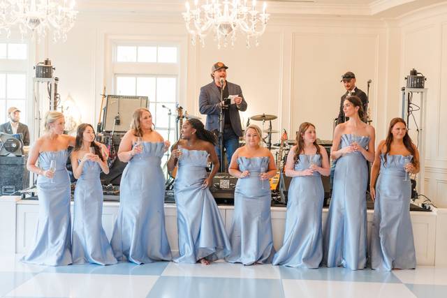 Bridesmaids and Band
