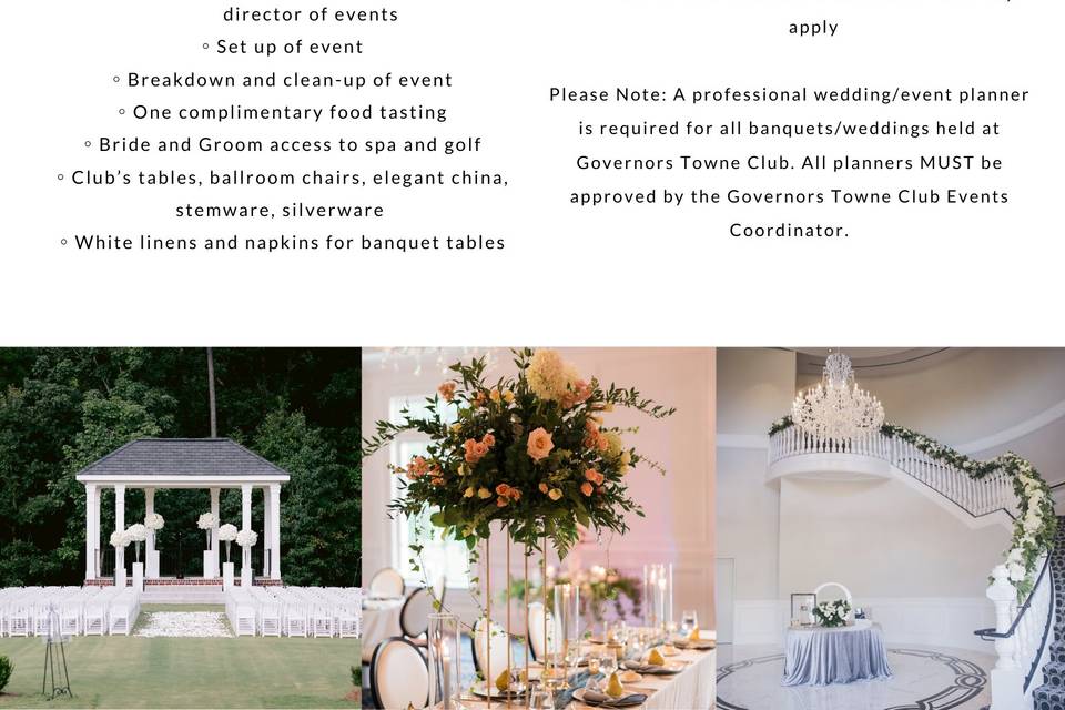 Wedding Package Details