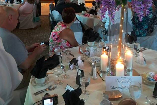 Reception in ballroom