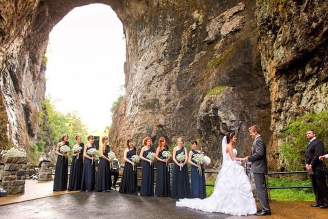 Ceremony under bridge