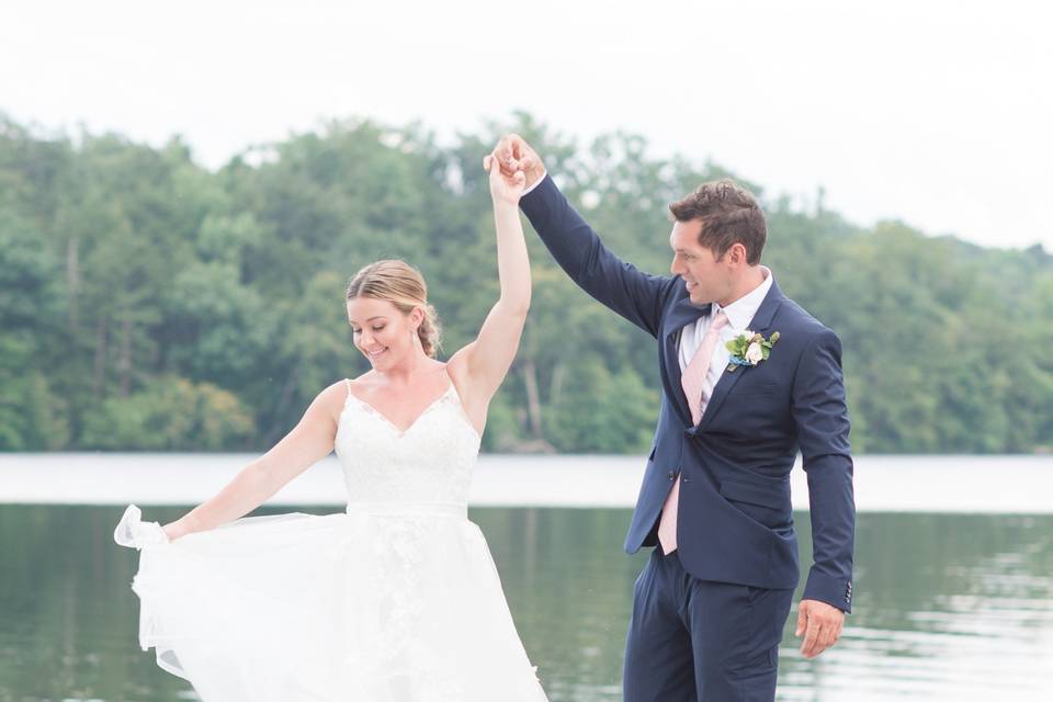 Couple's wedding portrait