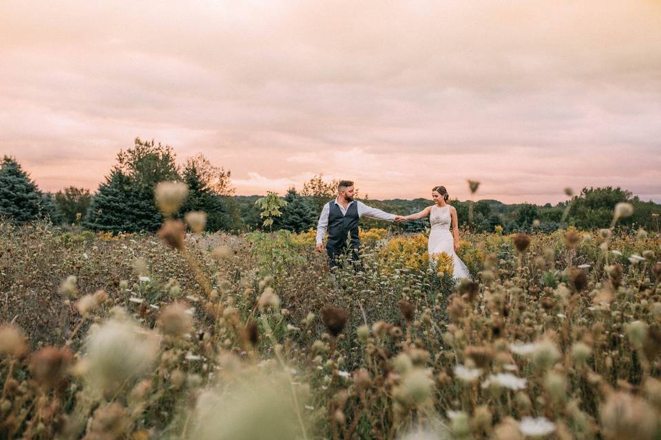 Among the flowers