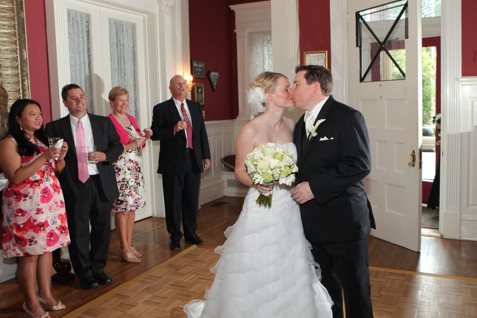 Couple kissing