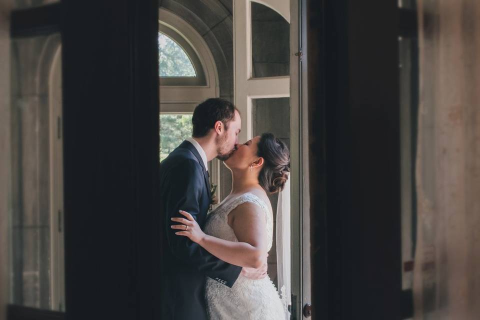 Couple at Gale Mansion