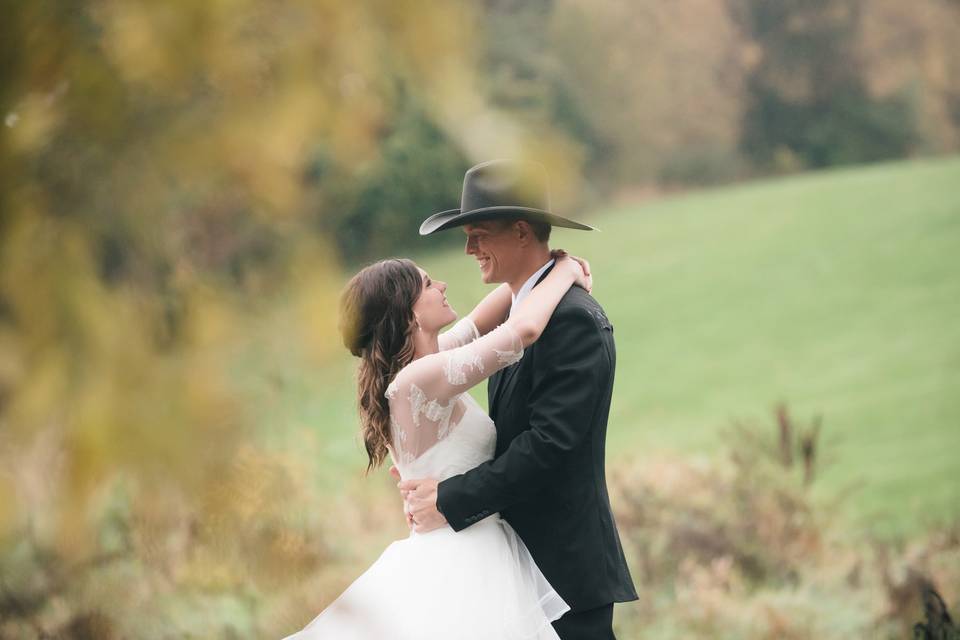 Couple on golf course